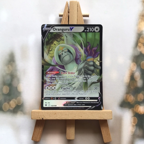 Thẻ hình Pokemon Oranguru V 133/189 - Lá bài lẻ Astral Radiance Ultra Rare tiếng Anh chính hãng