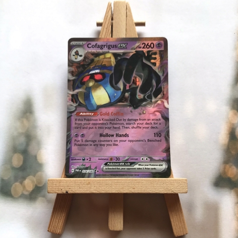 Thẻ hình Pokemon Cofagrigus ex 076/182 - Lá bài Scarlet & Violet: Paradox Rift Ultra Rare tiếng Anh chính hãng