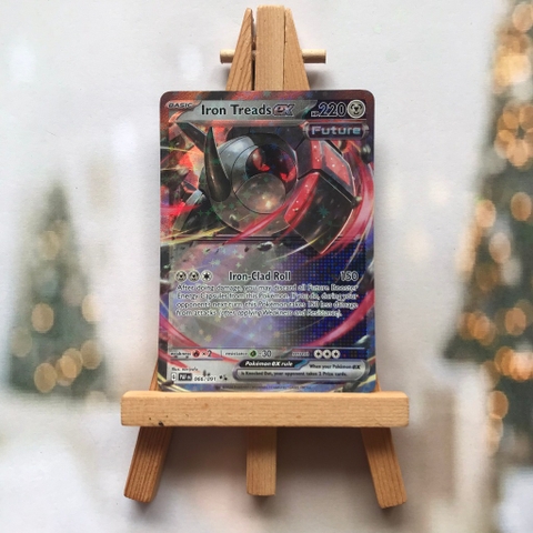 Thẻ hình Pokemon Iron Treads ex 066/091 - Lá bài Paldean Fates Ultra Rare tiếng Anh chính hãng