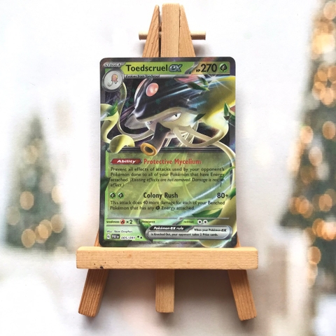 Thẻ hình Pokemon Toedscruel ex 005/091 - Lá bài Paldean Fates Ultra Rare tiếng Anh chính hãng