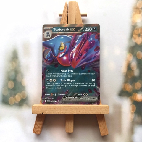 Thẻ hình Pokemon Toxicroak ex 131/198 - Lá bài Scarlet & Violet Base Set Ultra Rare tiếng Anh chính hãng