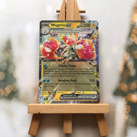 Thẻ hình Pokemon Wugtrio ex 060/162 - Lá bài Scarlet & Violet: Temporal Forces Ultra Rare tiếng Anh chính hãng