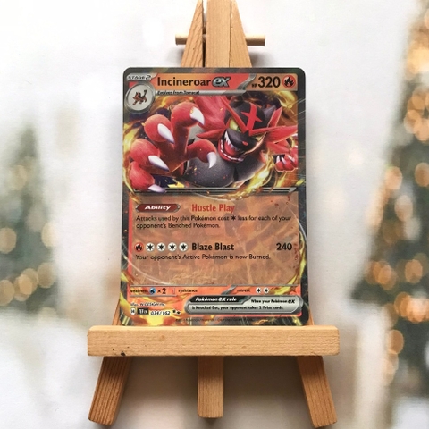 Thẻ hình Pokemon Incineroar ex 034/162 - Lá bài Scarlet & Violet: Temporal Forces Ultra Rare tiếng Anh chính hãng