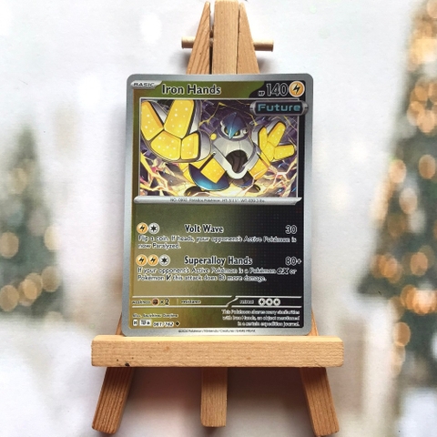 Thẻ hình Pokemon Iron Hands 061/162 - Lá bài Scarlet&Violet: Temporal Forces Uncommon Reverse Holo tiếng Anh chính hãng