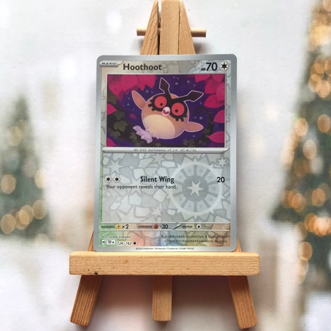 Thẻ hình Pokemon Hoothoot 126/162 - Lá bài lẻ Temporal Forces Common Reverse Holo tiếng Anh chính hãng