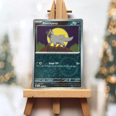 Thẻ hình Pokemon Poochyena 105/162 - Lá bài lẻ Temporal Forces Common Reverse Holo tiếng Anh chính hãng