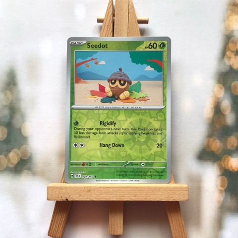 Thẻ hình Pokemon Seedot 003/162 - Lá bài lẻ Temporal Forces Common Reverse Holo tiếng Anh chính hãng