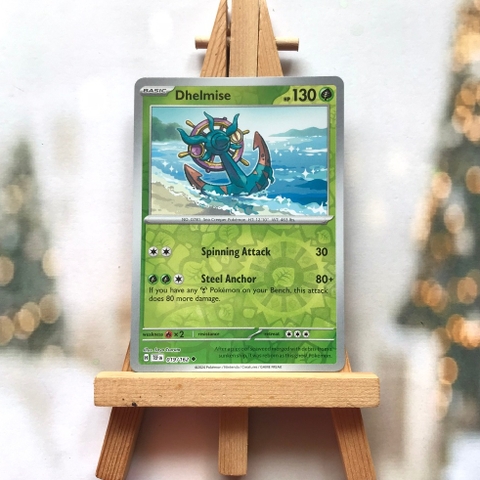 Thẻ hình Pokemon Dhelmise 019/162 - Lá bài lẻ Temporal Forces Uncommon Reverse Holo tiếng Anh chính hãng