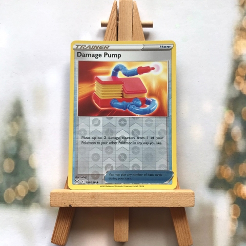 Thẻ hình Pokemon Damage Pump 156/196 - Lá bài lẻ Lost Origin Uncommon Reverse Holo tiếng Anh chính hãng