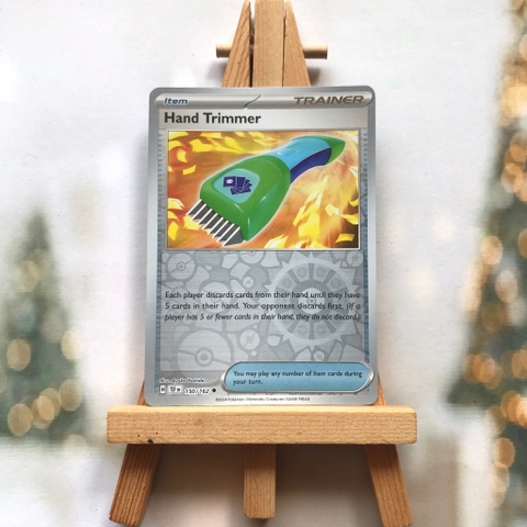 Thẻ hình Pokemon Hand Trimmer 150/162 - Lá bài lẻ Temporal Forces Uncommon Reverse Holo tiếng Anh chính hãng