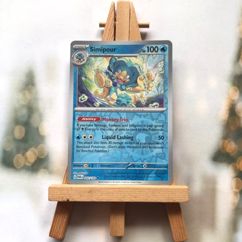 Thẻ hình Pokemon Simipour 042/182 - Lá bài lẻ Paradox Rift Uncommon Reverse Holo tiếng Anh chính hãng