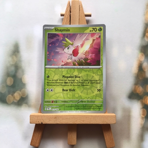 Thẻ hình Pokemon Shaymin 013/162 - Lá bài lẻ Temporal Forces Uncommon Reverse Holo tiếng Anh chính hãng