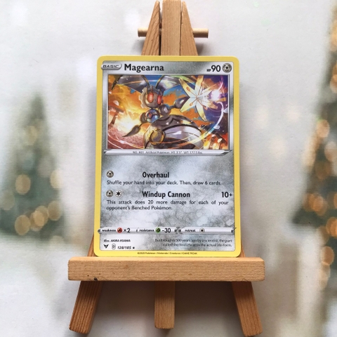 Thẻ hình Pokemon Magearna 128/185 - Lá bài lẻ Vivid Voltage Rare Reverse Holo tiếng Anh chính hãng