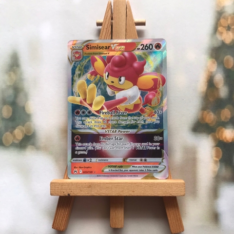 Thẻ hình Pokemon Simisear VSTAR 023/159 - Lá bài lẻ Crown Zenith Ultra Rare tiếng Anh chính hãng