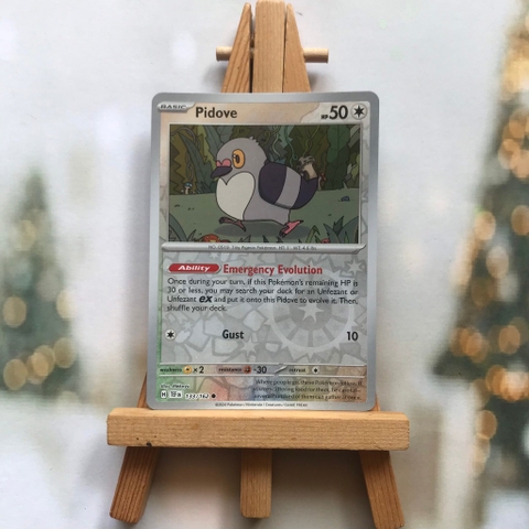 Thẻ hình Pokemon Pidove 133/162 - Lá bài lẻ Temporal Forces Common Reverse Holo tiếng Anh chính hãng