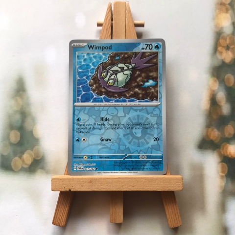 Thẻ hình Pokemon Wimpod 047/182 - Lá bài lẻ Paradox Rift Common Reverse Holo tiếng Anh chính hãng
