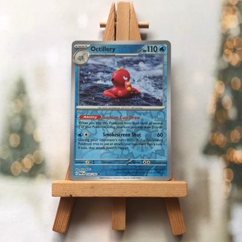 Thẻ hình Pokemon Octillery 034/182 - Lá bài lẻ Paradox Rift Common Reverse Holo tiếng Anh chính hãng