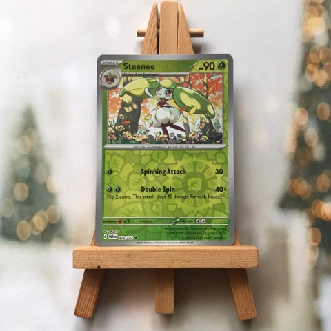 Thẻ hình Pokemon Steenee 009/182 - Lá bài lẻ Paradox Rift Uncommon Reverse Holo tiếng Anh chính hãng
