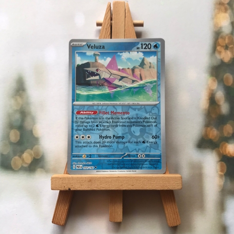 Thẻ hình Pokemon Veluza 054/182 - Lá bài lẻ Paradox Rift Uncommon Reverse Holo tiếng Anh chính hãng