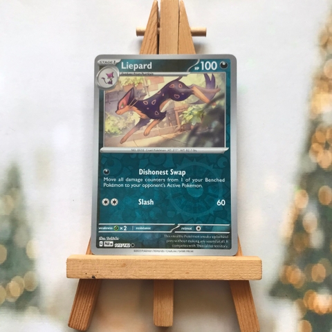 Thẻ hình Pokemon Liepard 115/182 - Lá bài lẻ Scarlet & Violet: Paradox Rift Common Reverse Holo tiếng Anh chính hãng