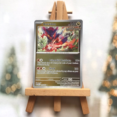Thẻ hình Pokemon Koraidon 119/162 - Lá bài lẻ Temporal Forces Holo Rare Reverse Holo tiếng Anh chính hãng
