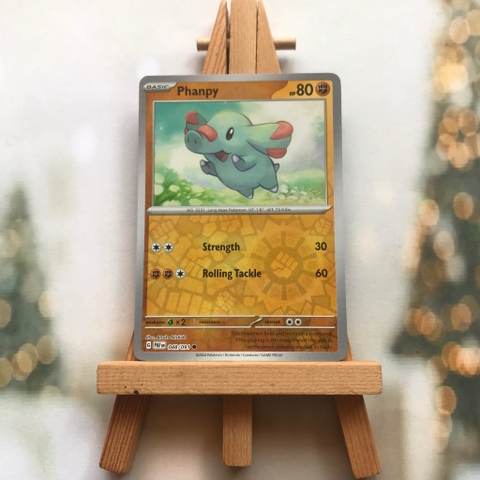 Thẻ hình Pokemon Phanpy 048/091 - Lá bài lẻ Paldean Fates Common Reverse Holo tiếng Anh chính hãng