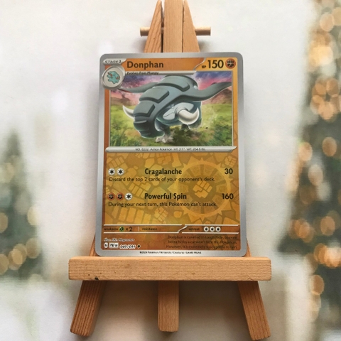 Thẻ hình Pokemon Donphan 049/091 - Lá bài lẻ Paldean Fates Uncommon Reverse Holo tiếng Anh chính hãng