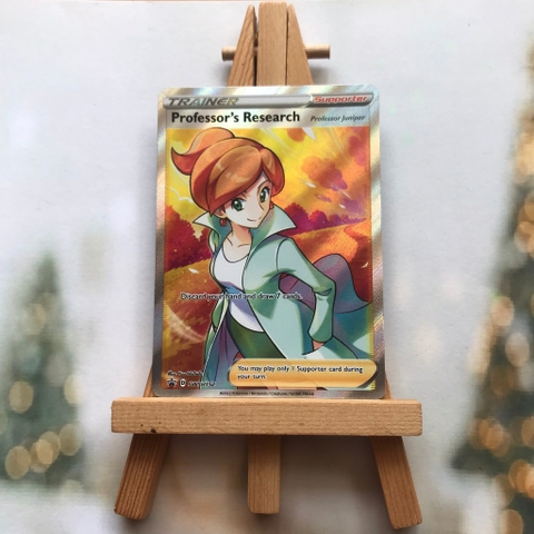 Thẻ hình Pokemon Professor's Research SWSH152 - Lá bài lẻ Full Art Ultra Rare tiếng Anh chính hãng
