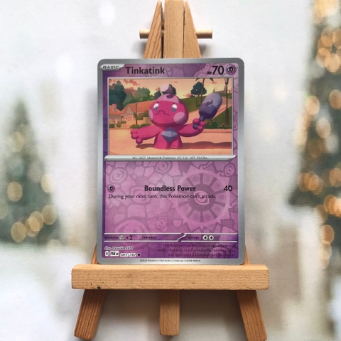 Thẻ hình Pokemon Tinkatink 083/182 - Lá bài Scarlet & Violet: Paradox Rift Common Reverse Holo tiếng Anh chính hãng