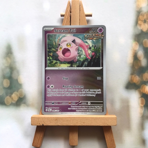 Thẻ hình Pokemon Scream Tail 086/182 - Lá bài lẻ Paradox Rift Uncommon Reverse Holo tiếng Anh chính hãng