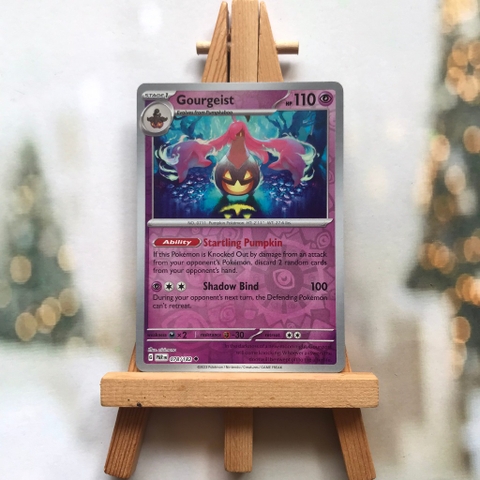 Thẻ hình Pokemon Gourgeist 078/182 - Lá bài lẻ Paradox Rift Uncommon Reverse Holo tiếng Anh chính hãng