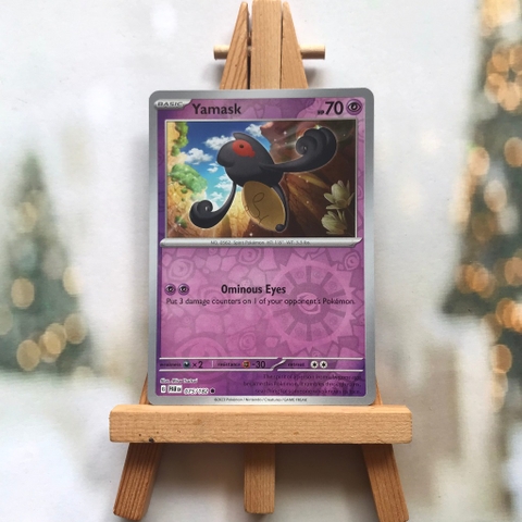 Thẻ hình Pokemon Yamask 075/182 - Lá bài lẻ Paradox Rift Common Reverse Holo tiếng Anh chính hãng