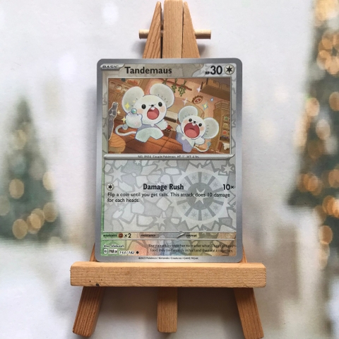 Thẻ hình Pokemon Tandemaus 153/182 - Lá bài lẻ Paradox Rift Common Reverse Holo tiếng Anh chính hãng