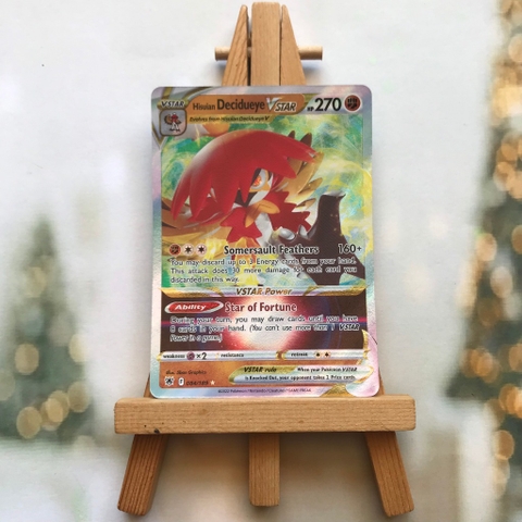 Thẻ hình Pokemon Hisuian Decidueye VSTAR 084/189 - Lá bài lẻ Astral Radiance Ultra Rare tiếng Anh chính hãng