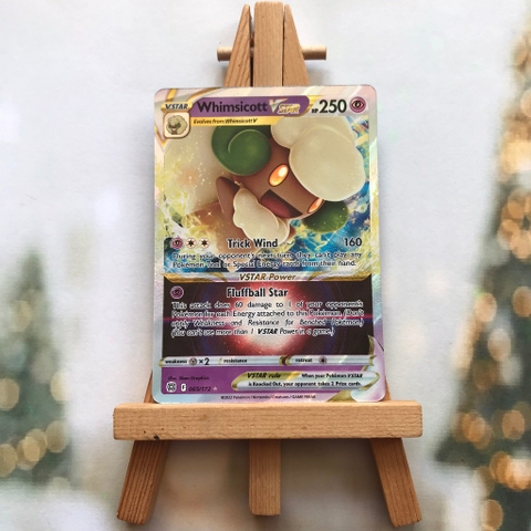 Thẻ hình Pokemon Whimsicott VSTAR 065/172 - Lá bài lẻ Brillian Stars Ultra Rare tiếng Anh chính hãng