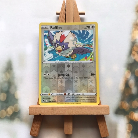 Thẻ hình Pokemon Rufflet 148/195 - Lá bài lẻ Silver Tempest Reverse Holo tiếng Anh chính hãng