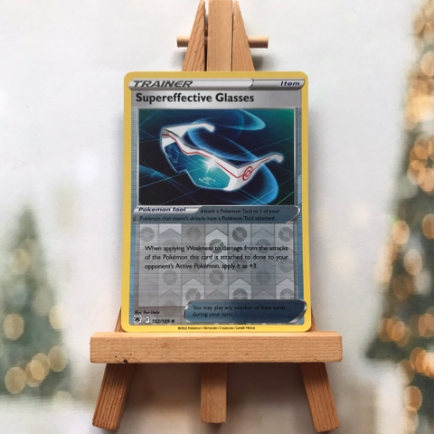Thẻ hình Pokemon Supereffective Glasses 152/189 - Lá bài lẻ Astral Radiance Uncommon Reverse Holo tiếng Anh chính hãng