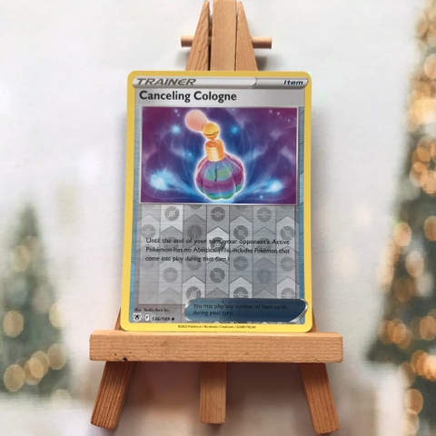 Thẻ Pokemon Canceling Cologne 136/189 - Lá bài Astral Radiance Uncommon Reverse Holo tiếng Anh chính hãng