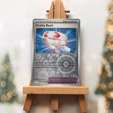 Thẻ hình Pokemon Vitality Band 197/198 - Lá bài Scarlet & Violet Base Set Uncommon Reverse Holo tiếng Anh chính hãng