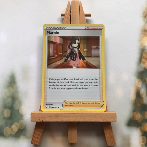 Thẻ hình Pokemon Marnie 169/202 - Lá bài lẻ Holo Rare tiếng Anh chính hãng