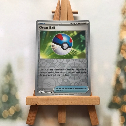 Thẻ hình Pokemon Great Ball 183/193 - Lá bài lẻ Scarlet Violet Paldea Evolved Common Reverse Holo tiếng Anh