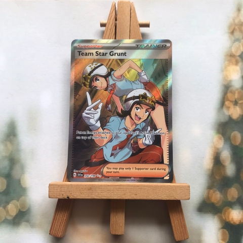 Thẻ hình Pokemon Team Star Grunt 242/198 - Lá bài lẻ Scarlet & Violet Base Set Full Art Secret Rare tiếng Anh chính hãng