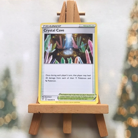 Thẻ hình Pokemon Crystal Cave 144/203 - Lá bài lẻ Evolving Skies Uncommon Reverse Holo tiếng Anh chính hãng
