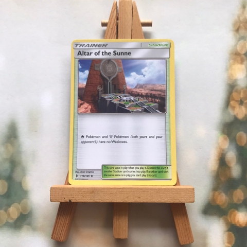 Thẻ hình Pokemon Altar of the Sunne 118/145 - Lá bài lẻ Sun & Moon: Guardians Rising Uncommon tiếng Anh chính hãng