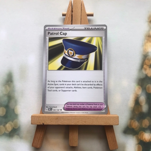 Thẻ hình Pokemon Patrol Cap 191/197 - Lá bài lẻ Obsidian Flames Uncommon tiếng Anh chính hãng