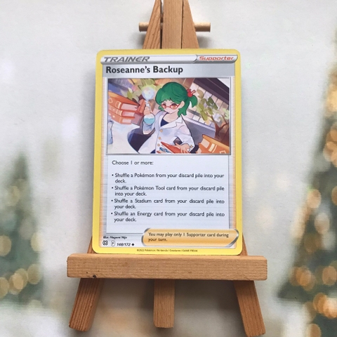Thẻ hình Pokemon Roseanne's Backup 148/172 - Lá bài lẻ Brilliant Stars Uncommon tiếng Anh chính hãng