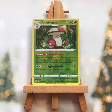 Thẻ hình Pokemon Amoonguss 012/195 - Lá bài lẻ Sword & Shield: Silver Tempest Rare Reverse Holo tiếng Anh chính hãng