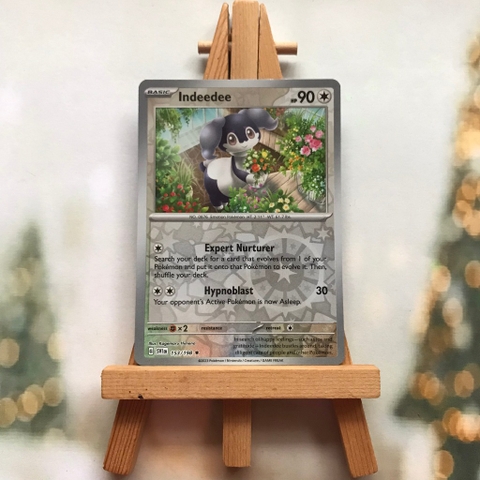 Thẻ hình Pokemon Indeedee 153/198 - Lá bài lẻ Scarlet & Violet Base Set Reverse Holo tiếng Anh chính hãng