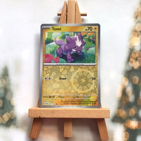 Thẻ hình Pokemon Toxel 071/198 - Lá bài lẻ Scarlet & Violet Base Set Common Reverse Holo tiếng Anh chính hãng