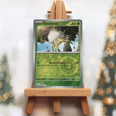 Thẻ hình Pokemon Tarountula 018/198 - Lá bài lẻ Scarlet & Violet Base Set Common Reverse Holo tiếng Anh chính hãng
